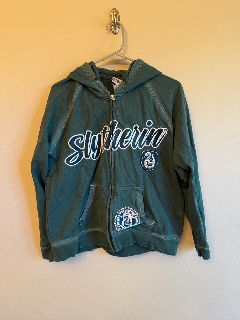 Kids Green Zip-Up Hoodie Jacket